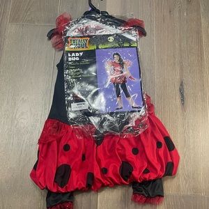 Totally ghoul lady bug deluxe child costume. Nwt. Extra large 10-14